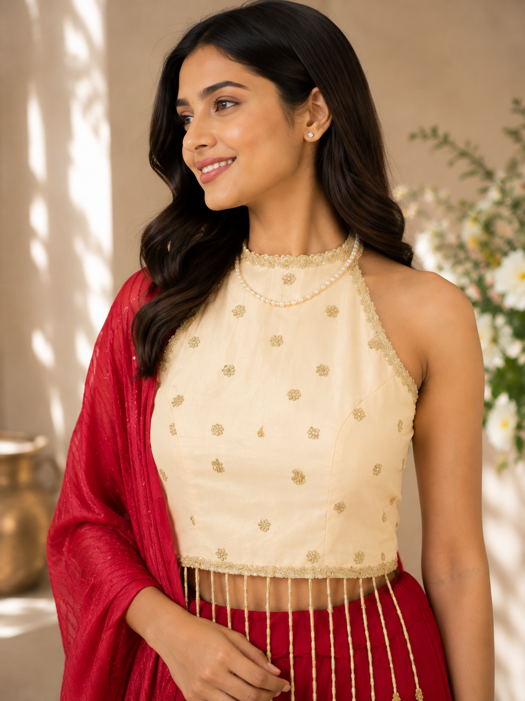 Custom-made saree to sharara festive ensemble