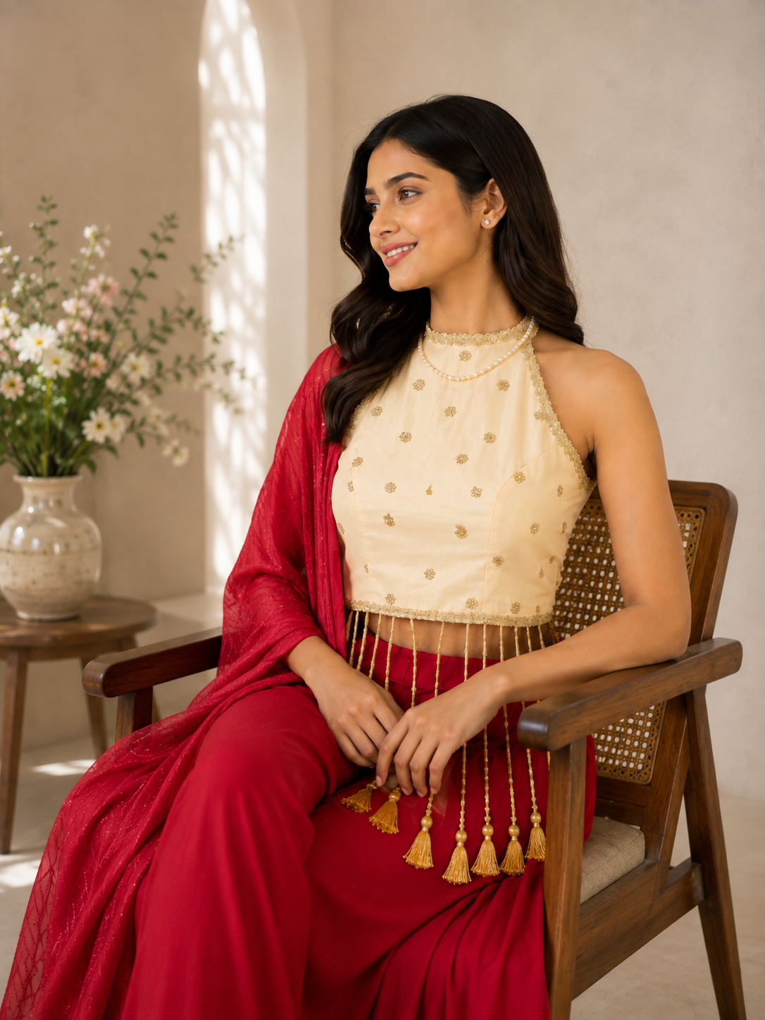 Custom-made saree to sharara festive ensemble